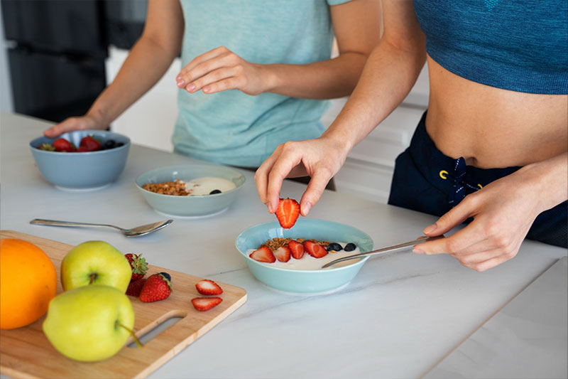 Desayuno saludable para corredores antes de una carrera de 10 km