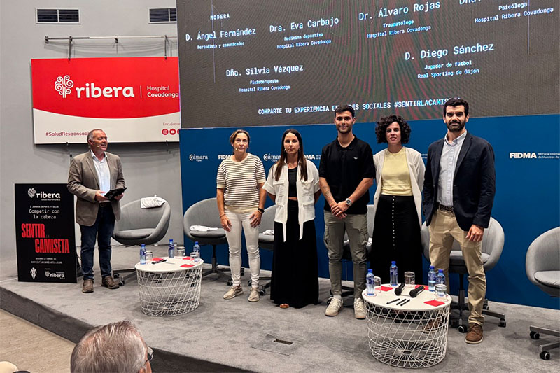 Deporte y salud metal a debate en FIDMA con el Hospital Ribera Covadonga y Real Sporting de Gijón