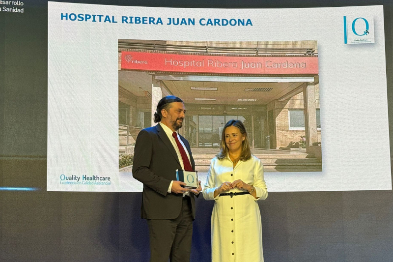 El hospital Ribera Juan Cardona obtiene el distintivo de calidad QH sobre procesos asistenciales