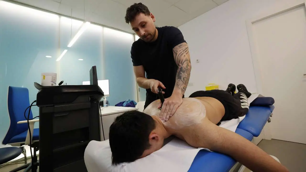 Tratamiento de lesión de pádel