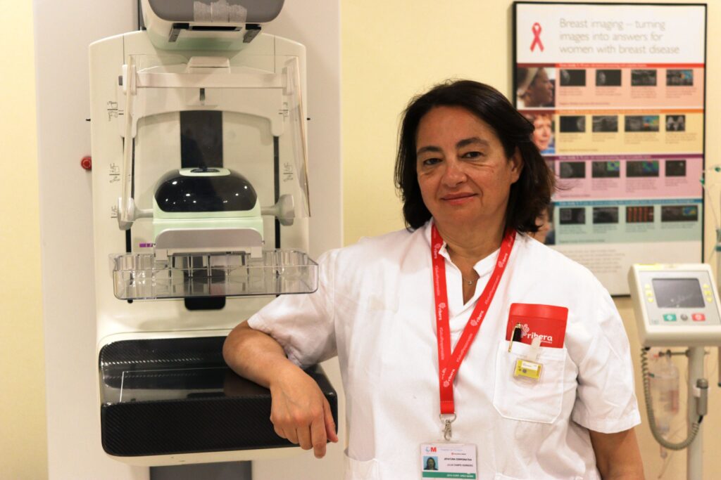 La mamografía con contraste de los hospitales Ribera detecta la red de vasos que se forma en el inicio de un tumor