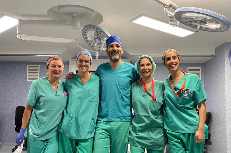 Equipo de quirófano cardiología