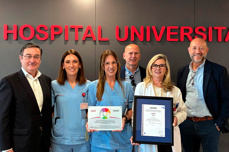 La Unidad de Estomaterapia del Hospital Universitario del Vinalopó obtiene la certificación HU-CI AENOR en Buenas Prácticas de Humanización de la Consulta de Ostomías
