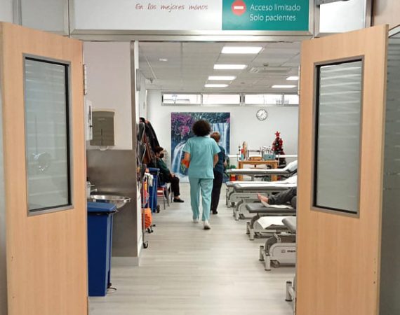 entrada a zona rehabilitación